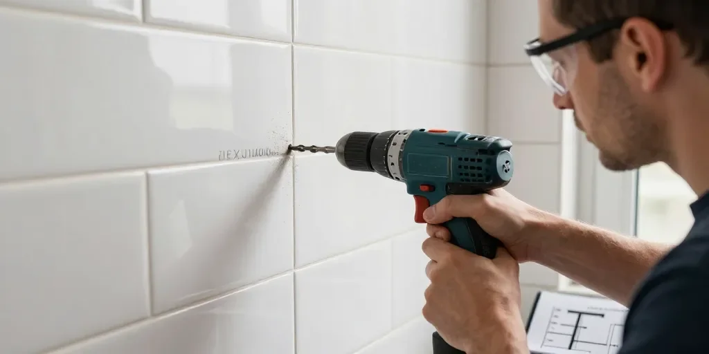 Percer du carrelage au mur : pourquoi les bricoleurs échouent et comment réussir du premier coup